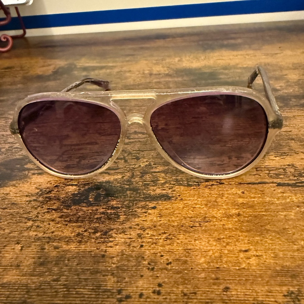 Michael Kors Vintage Aviator Sunglasses with Tinted Lenses